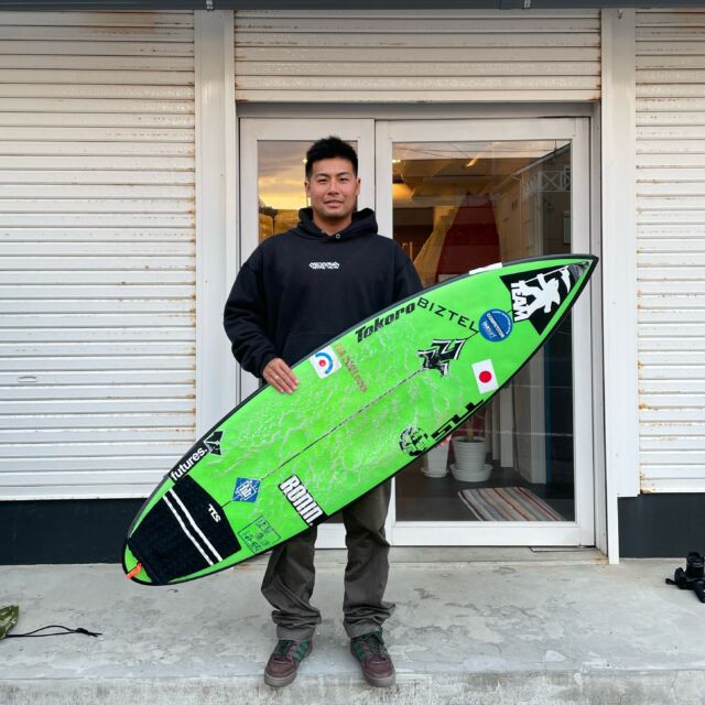 オリンピック、日本代表の稲葉玲王とサーフボードミーティング 。皆さん応援よろしくお願いいたします。